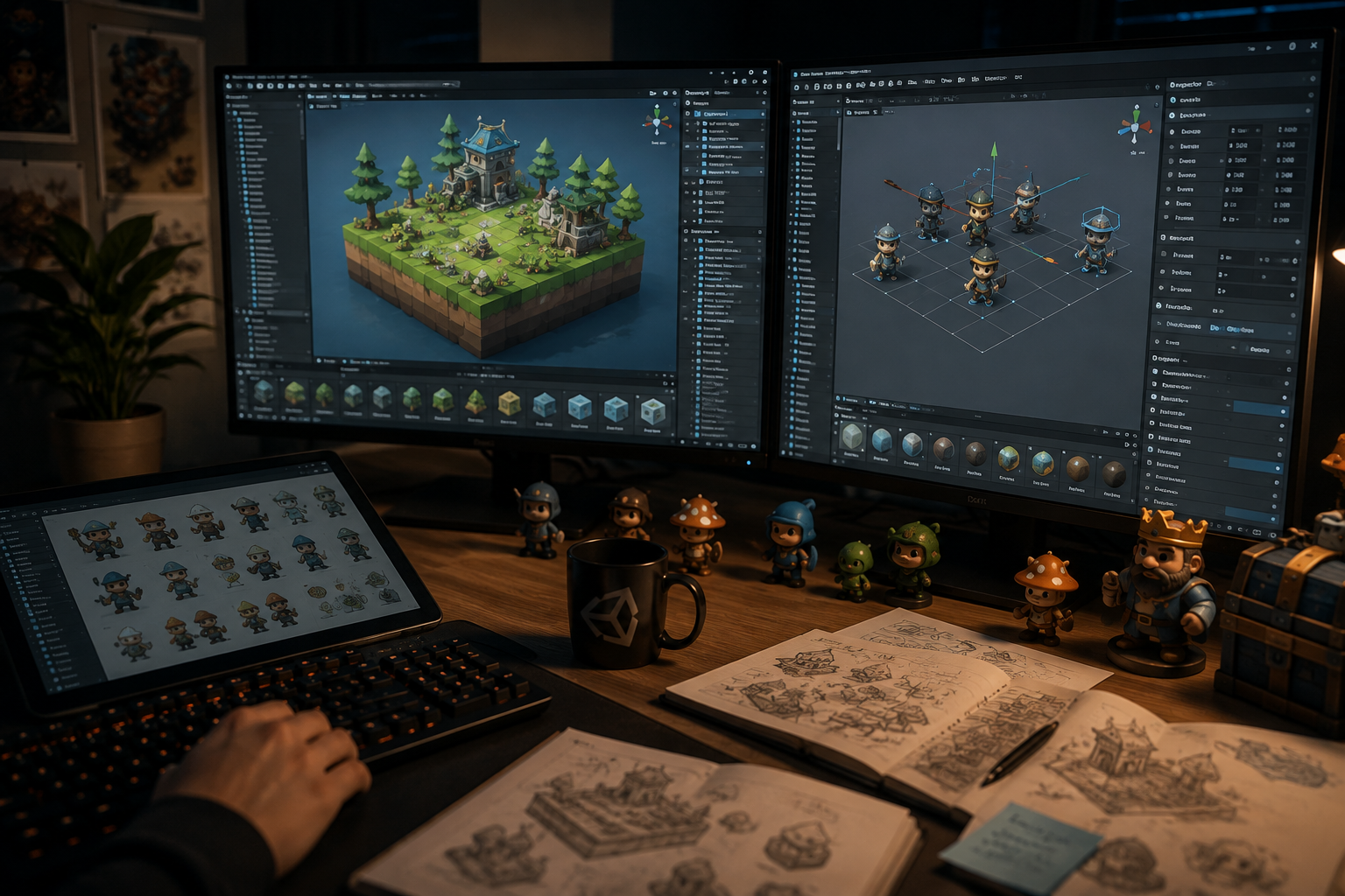 Loot Lab Studios creative team and game development workspace